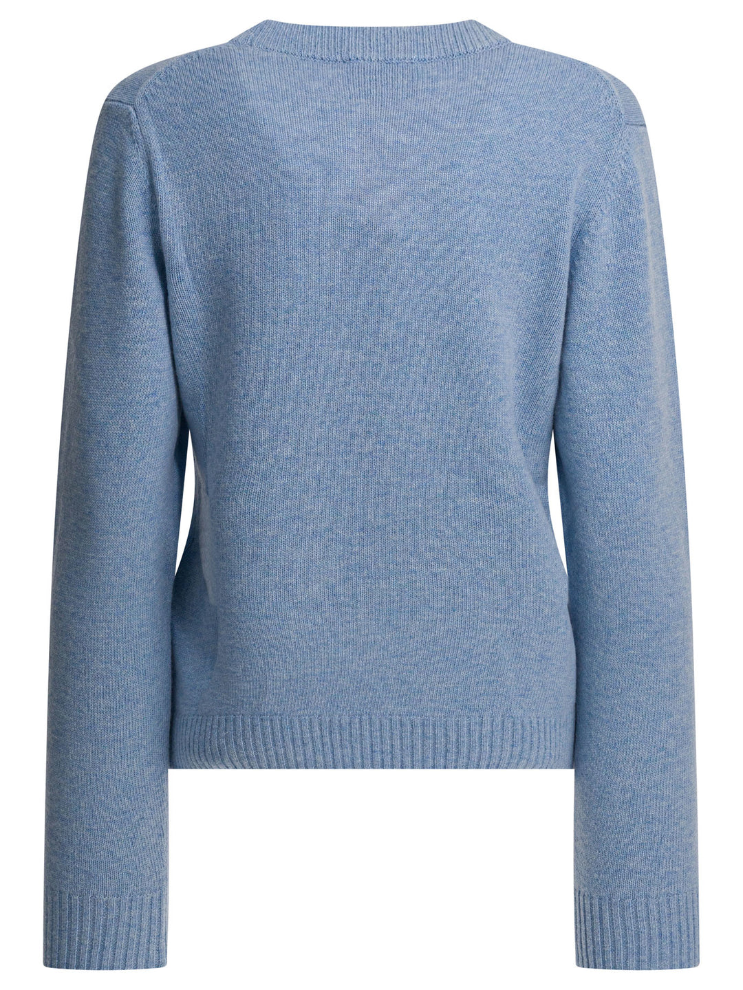 Ganni Wool Sweater With Print Knitwear - Blue | 88b7a4a2264133aeb02bcc177071aa9d9fc9d883