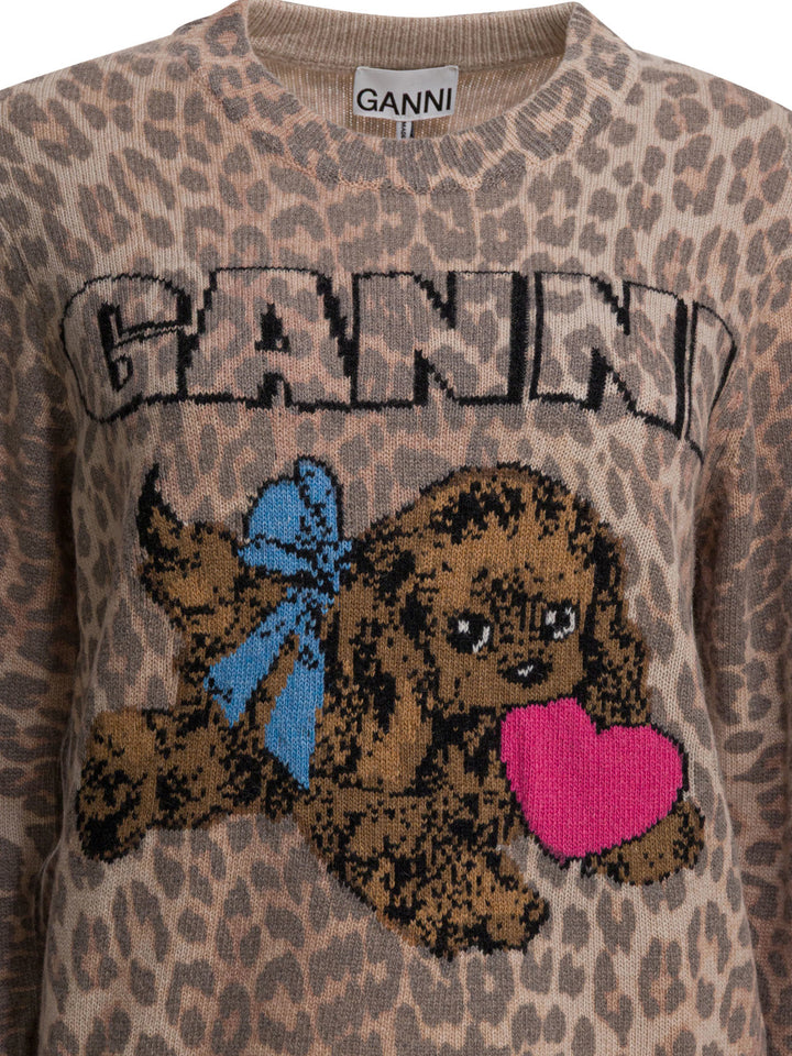 Ganni Puppy Knitwear - Brown | fc9e5b483ee64666da687296d13d1b423807e561