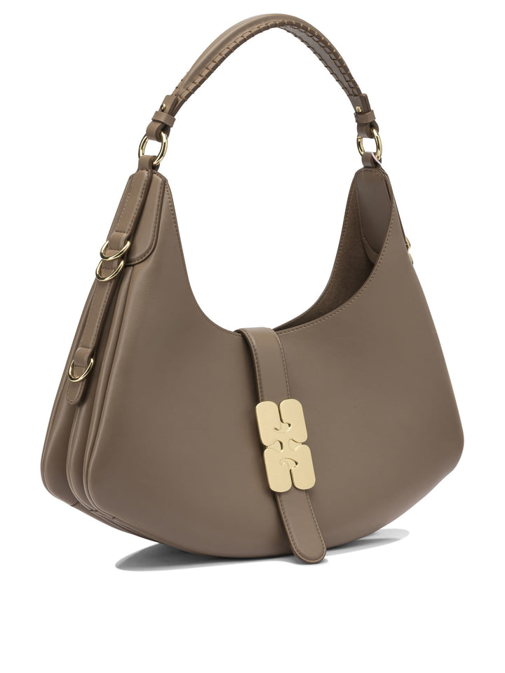 Ganni Kat Shoulder Bags - Brown | 994ae713e7d997db4ebf90cd002743ad0d4d49d6