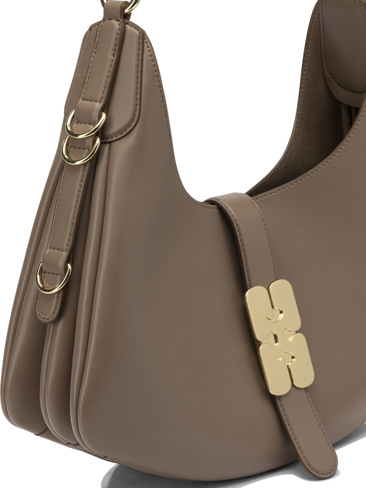 Ganni Kat Shoulder Bags - Brown | ae6f30c6c23455d807ca9ec76063142741327537