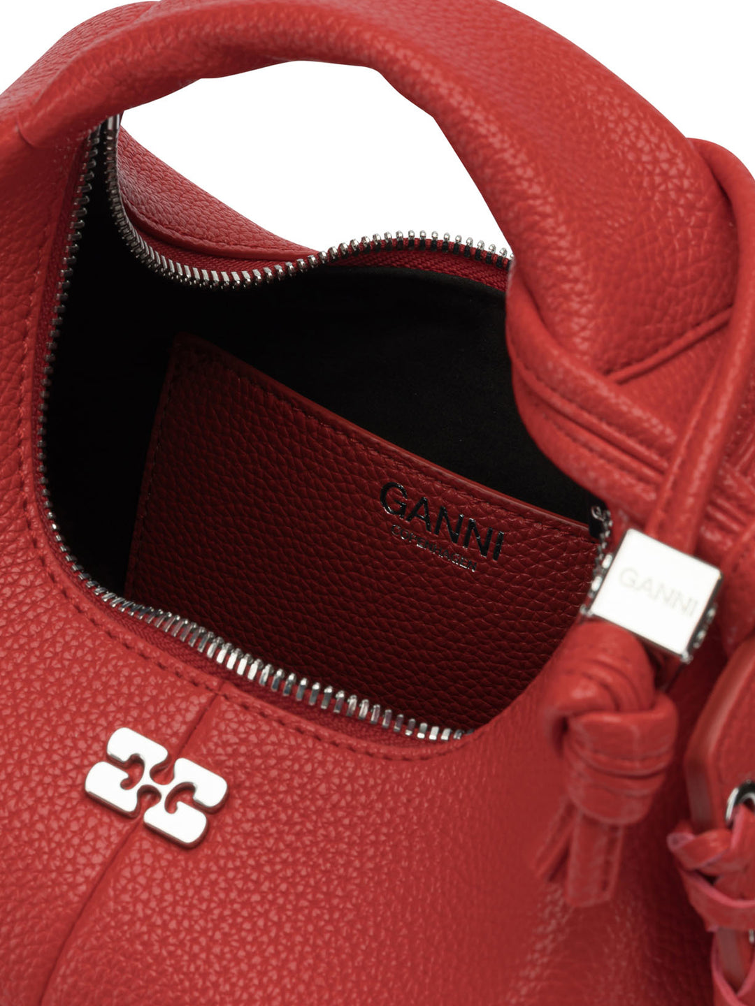 Ganni Hobo Handbags - Red | 197c173ab97982cc917361bb7d79e49465e32799