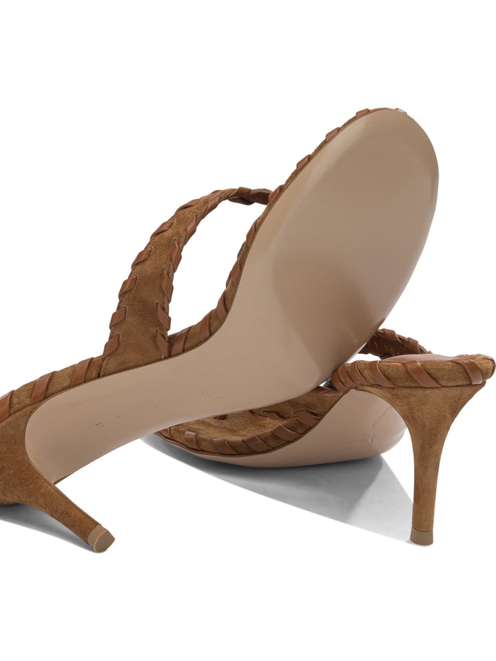 Gianvito Rossi Heeled Sandals - Brown | 16f0956f4a40530e1ce38ce64e09b8d68f399d52