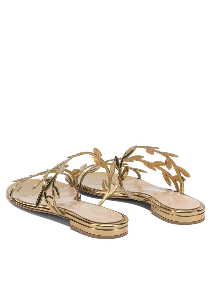 Gianvito Rossi Flavia Sandals - Gold | 30a17e859a6c0a58a58d3d3cb0a17d861f9cd972