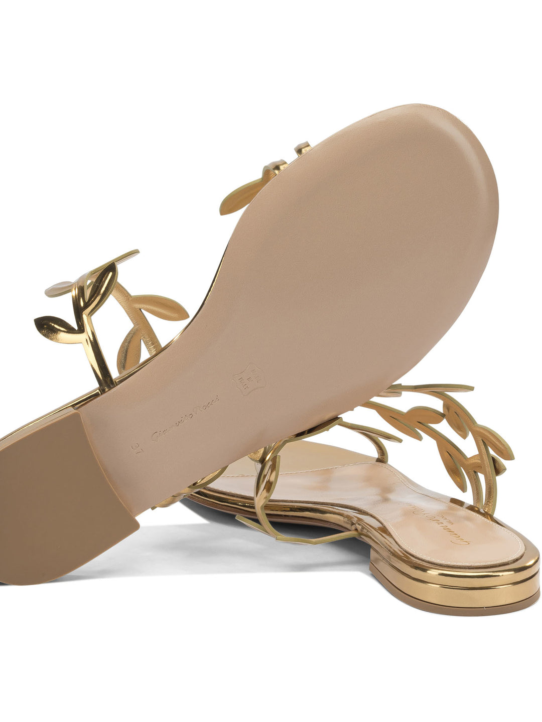 Gianvito Rossi Flavia Sandals - Gold | b5b991d0407a0564874c6d3c6dcaf046a02f9914