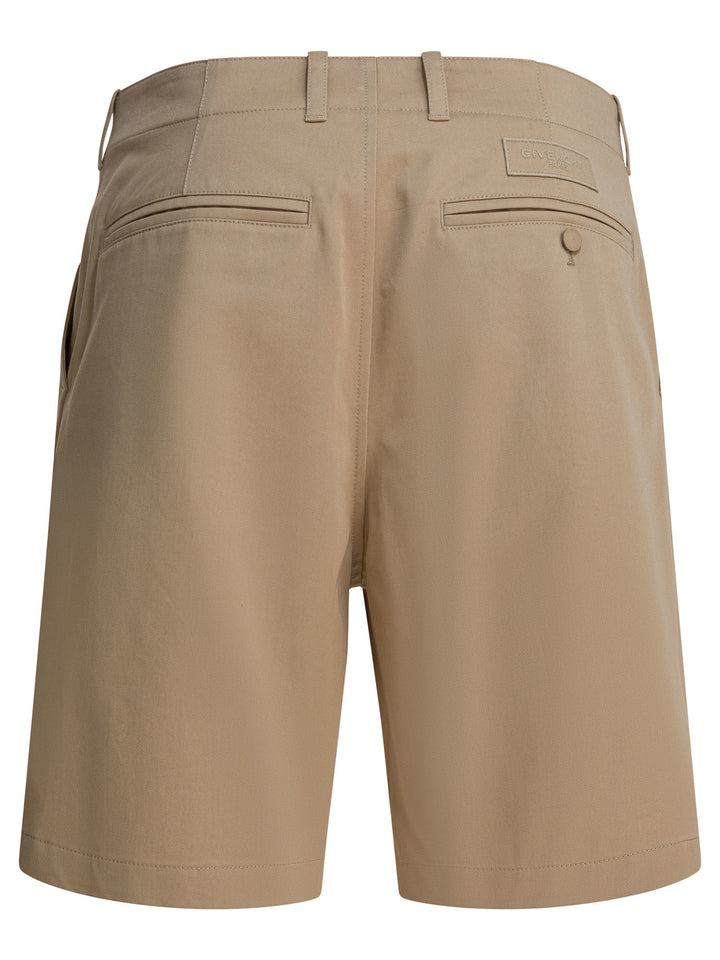 Givenchy Cotton Chino Shorts - Beige | 7f09a076321940670d6e94f6a6ead20f79ca5719