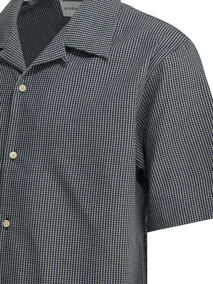 Givenchy Casual Shirt With Logo Shirts - Blue | ac561e1802b8958d5a221c147f35a6e36304b893