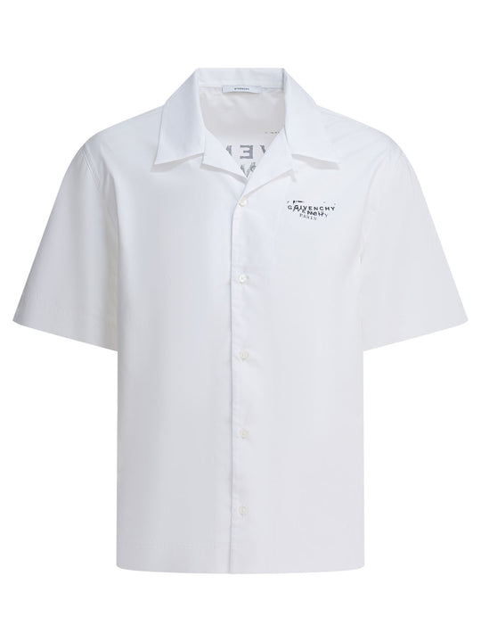 Cotton Short-Sleeved Shirt Shirts White