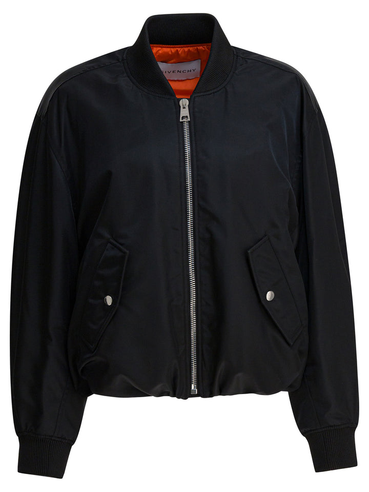 Givenchy Nylon Bomber Jacket Jackets and Coats - Black | 72f841f091c164a1a4738fc5afd0b9772ebee844