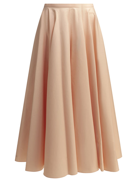Long A-Line Skirt Skirts Pink