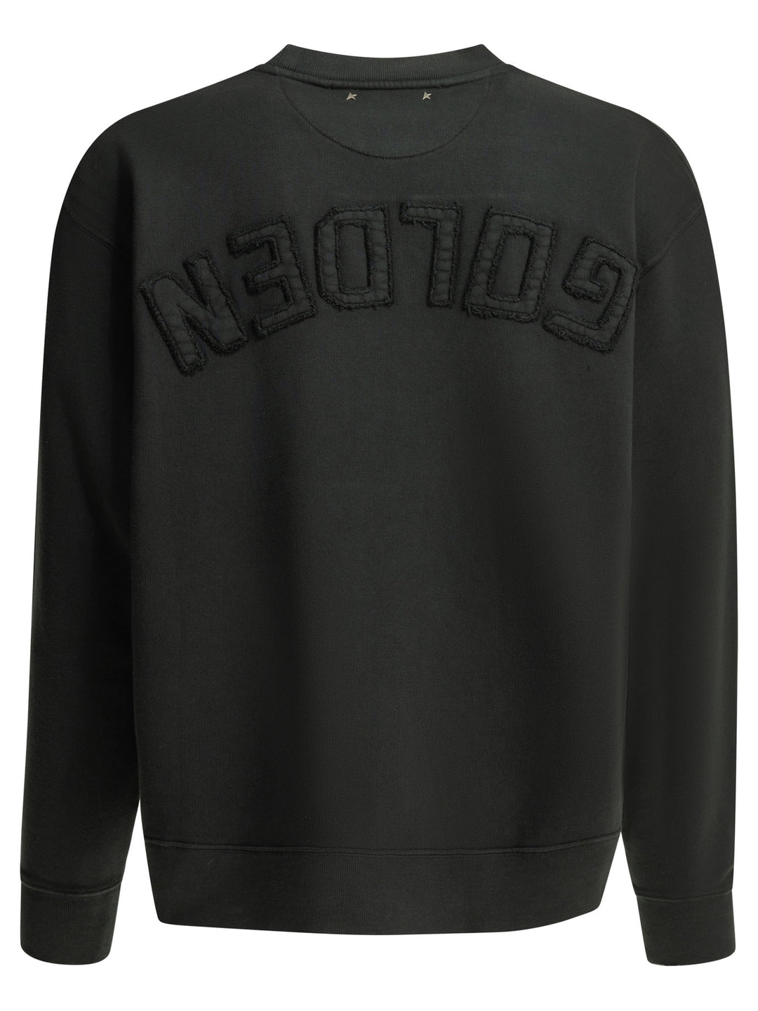Golden Goose Crewneck Sweatshirt With Reverse Logo Sweatshirts - Black | f0e7449ebb60140e468a9bb4f14768c3a17e62b8