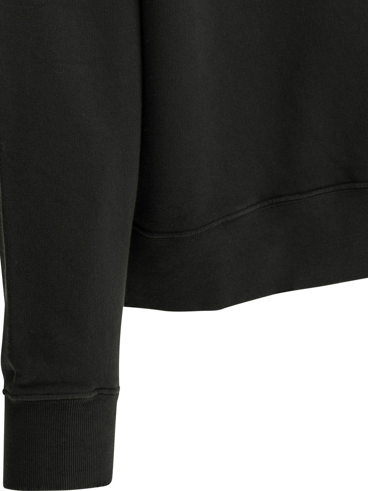 Golden Goose Crewneck Sweatshirt With Reverse Logo Sweatshirts - Black | 42c009f4574f86d2ac00339dea2a88ce8664e5e0