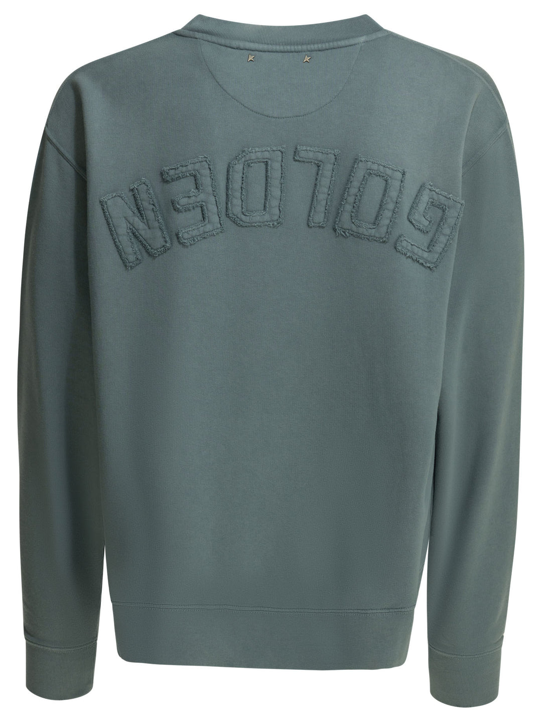 Golden Goose Crewneck Sweatshirt With Reverse Logo Sweatshirts - Blue | 490f3f39b315ca76de67bb7dbc50e09db5008320