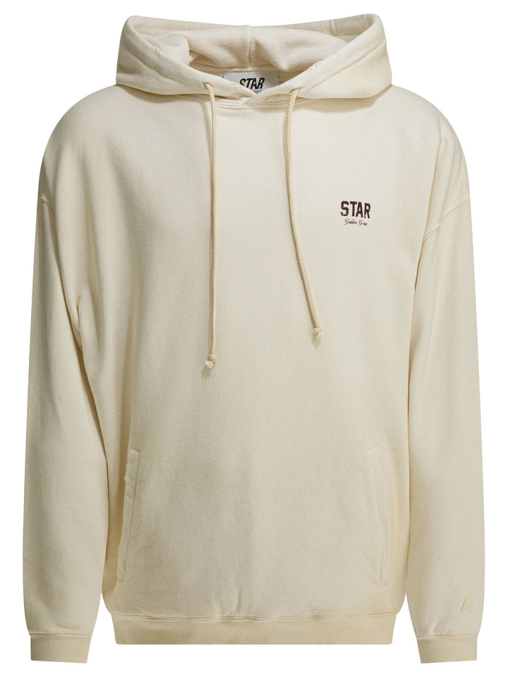 Golden Goose Unisex Star Sweatshirts - White | 5bc994efb62561bf8b36cd9b133f76507dc3851a