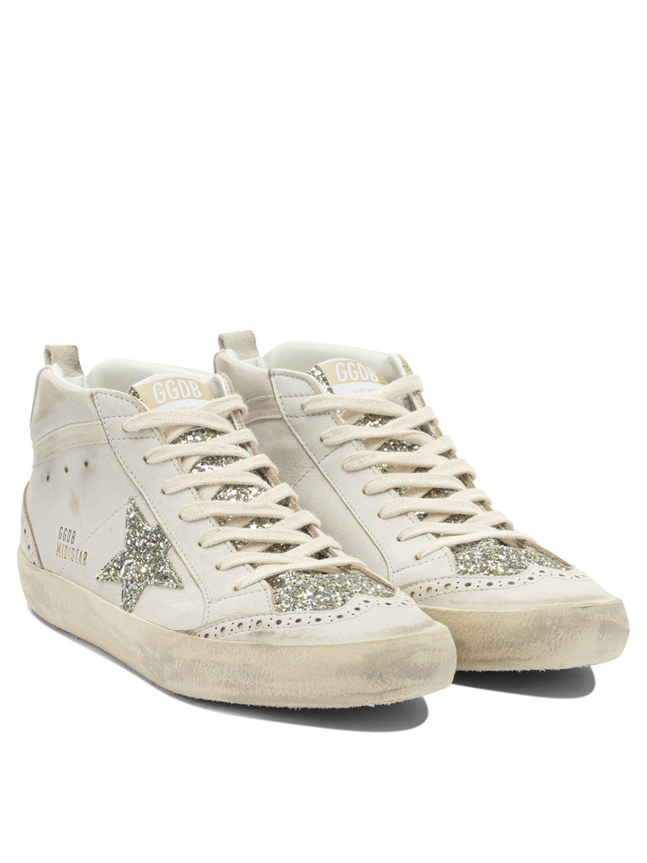 Golden Goose Mid Star Sneakers & Slip-On - White | 2f987f10dc3320eff9e1c8b3ab25a8717cf6f7fe