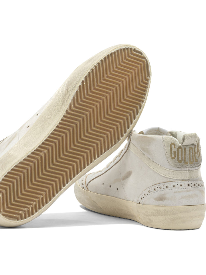 Golden Goose Mid Star Sneakers & Slip-On - White | 091d9185639a6b77b4a1c984885c9ee6a20fb0a0