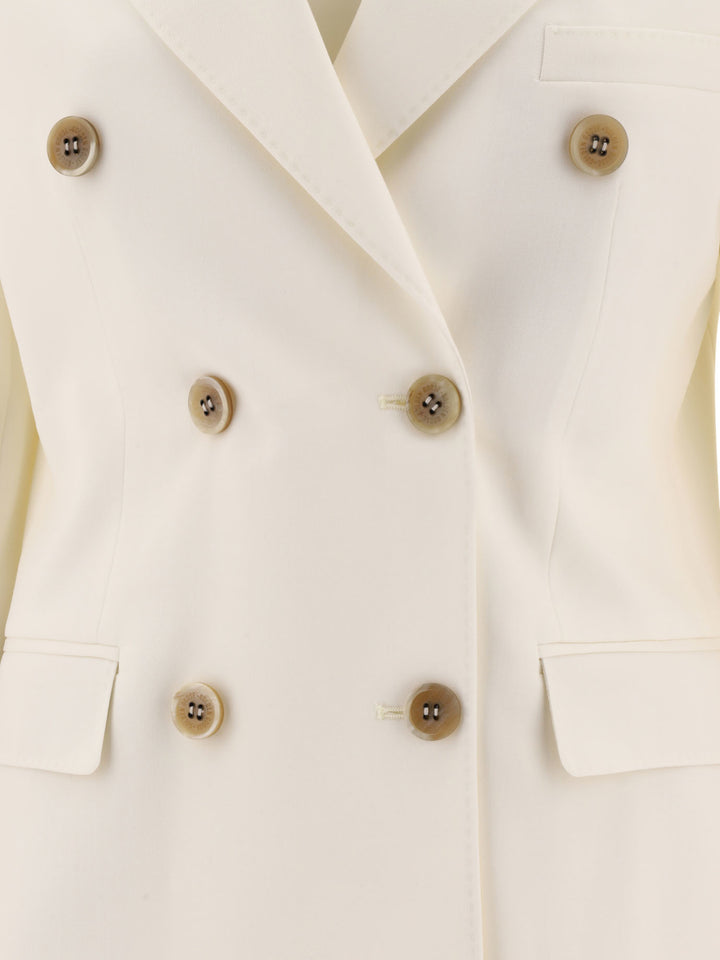 Golden Goose Double-Breasted Wool-Blend Blazer Jackets and Coats - White | 9292b3deee41482e23477ecbd17610ac96c8862f