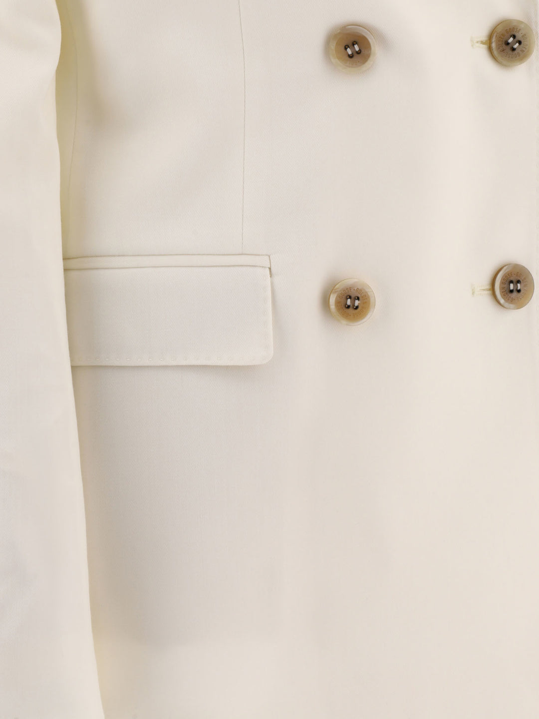 Golden Goose Double-Breasted Wool-Blend Blazer Jackets and Coats - White | d27c5fbfeacf66466671dc94cb22f54abca71713