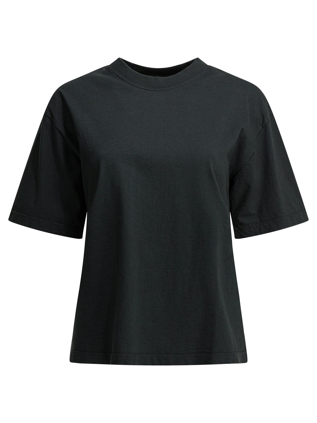 Golden Goose Crew-Neck T-Shirt With Logo T-shirts - Black | 8db12b207a8ff1612e12f70005ed0e863e250c74