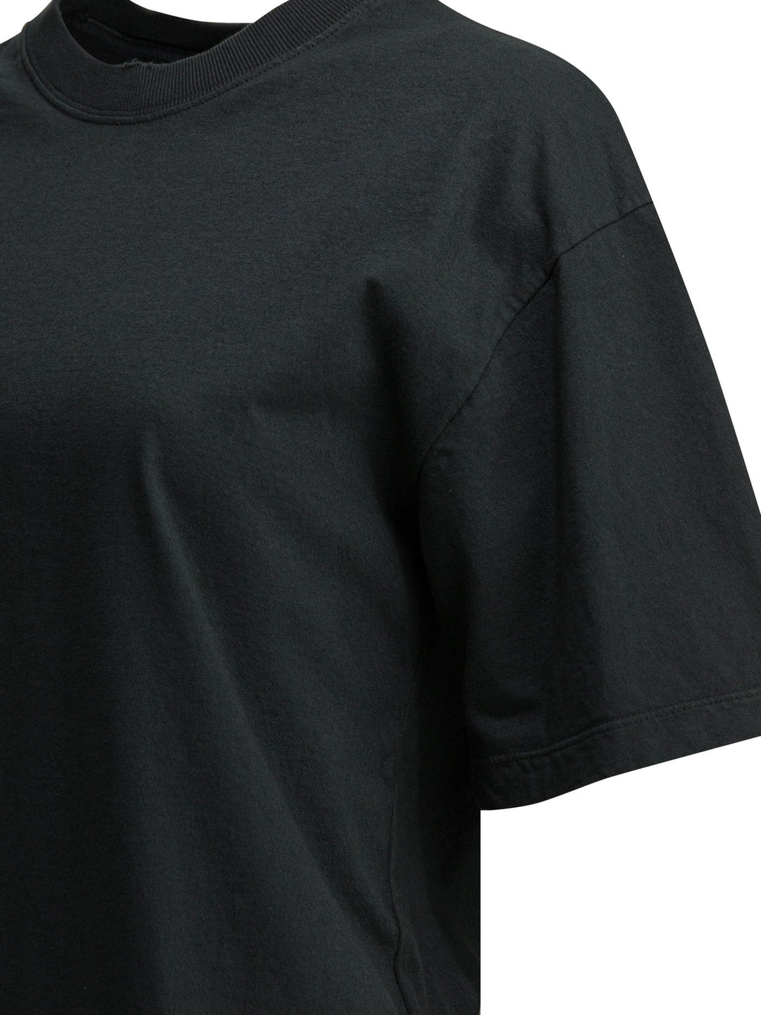Golden Goose Crew-Neck T-Shirt With Logo T-shirts - Black | 8fb494e13b45c32c571d3734ab05033f11a09cf3