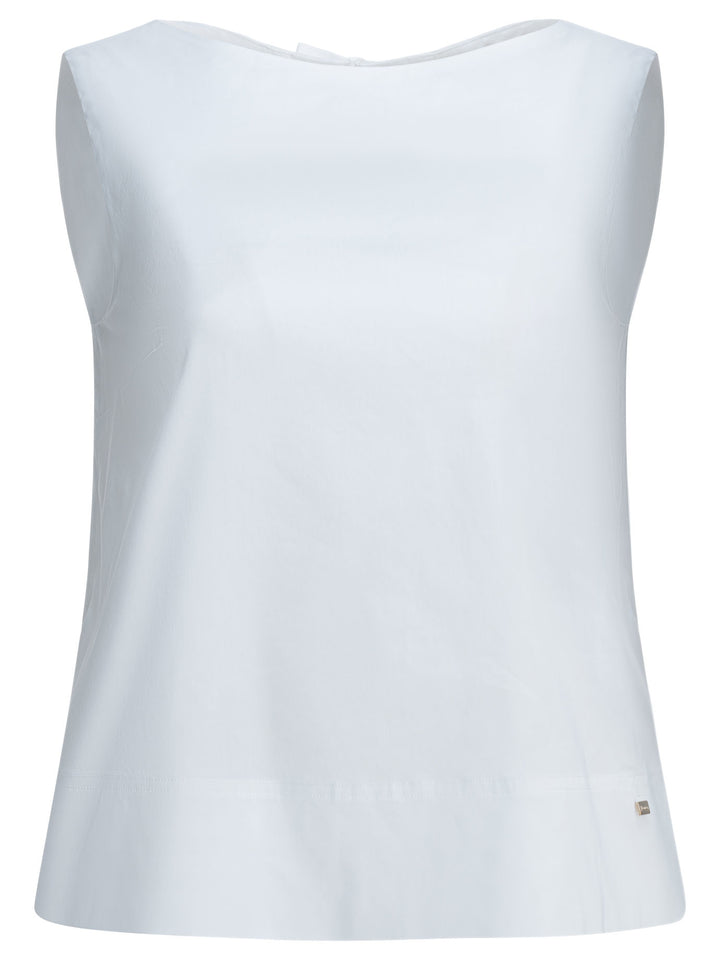 Herno Blouse With Bows Shirts - White | 441cbe3f94b87823d01c97b22787ad0b37b17396