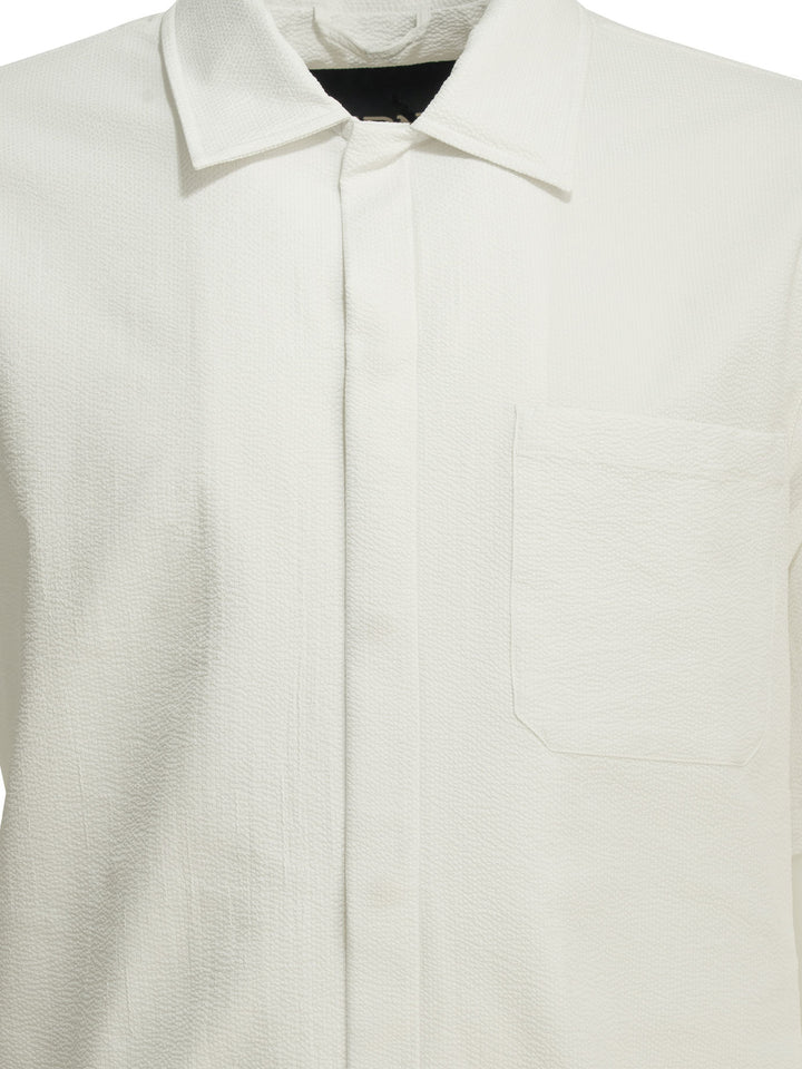 Herno Casual Short-Sleeved Shirt Shirts - White | 112800faa9891a55f0f81156a6c5b510f360effd