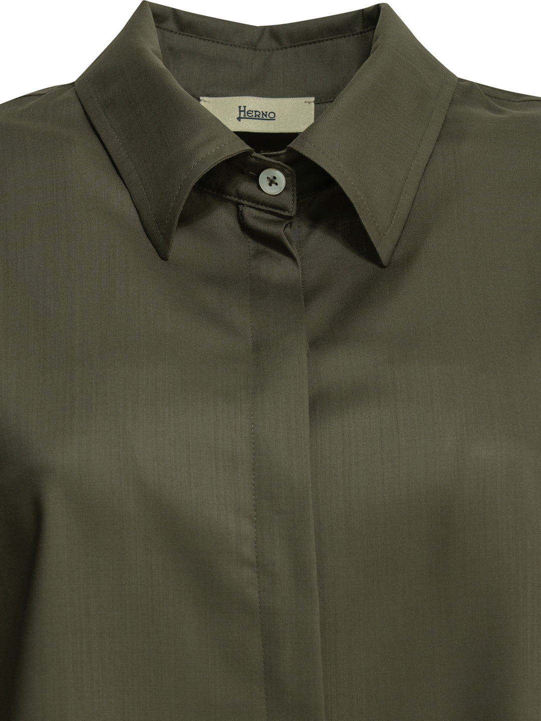 Herno Virgin Wool Casual Shirt Shirts - Green | b6f841402128aa6b569b39f6cbe9e95105f666b3