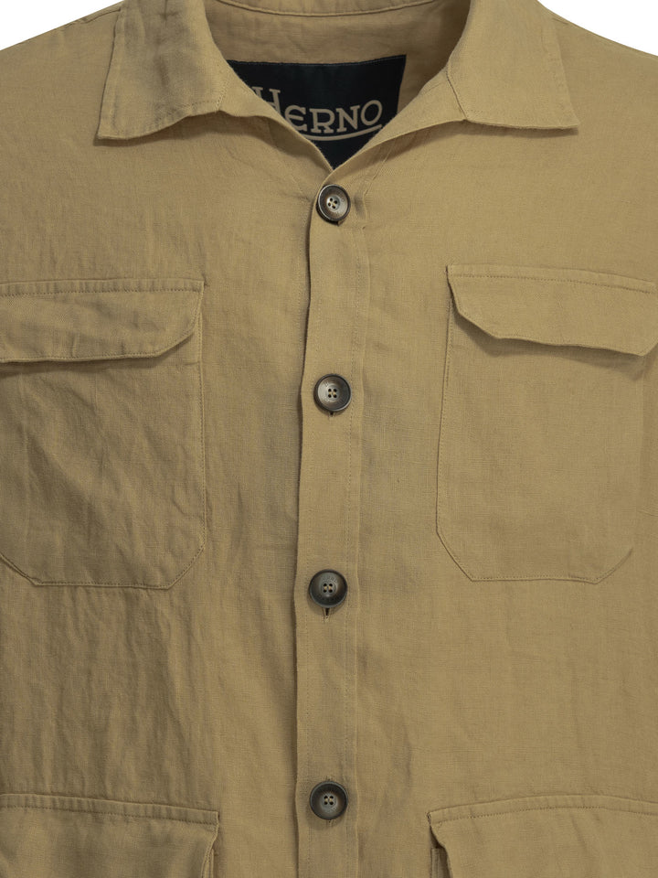 Herno Field Jacket Jackets and Coats - Beige | 75c4990ba65ce0c2fecf3f8bd857a8e0b534ecc8