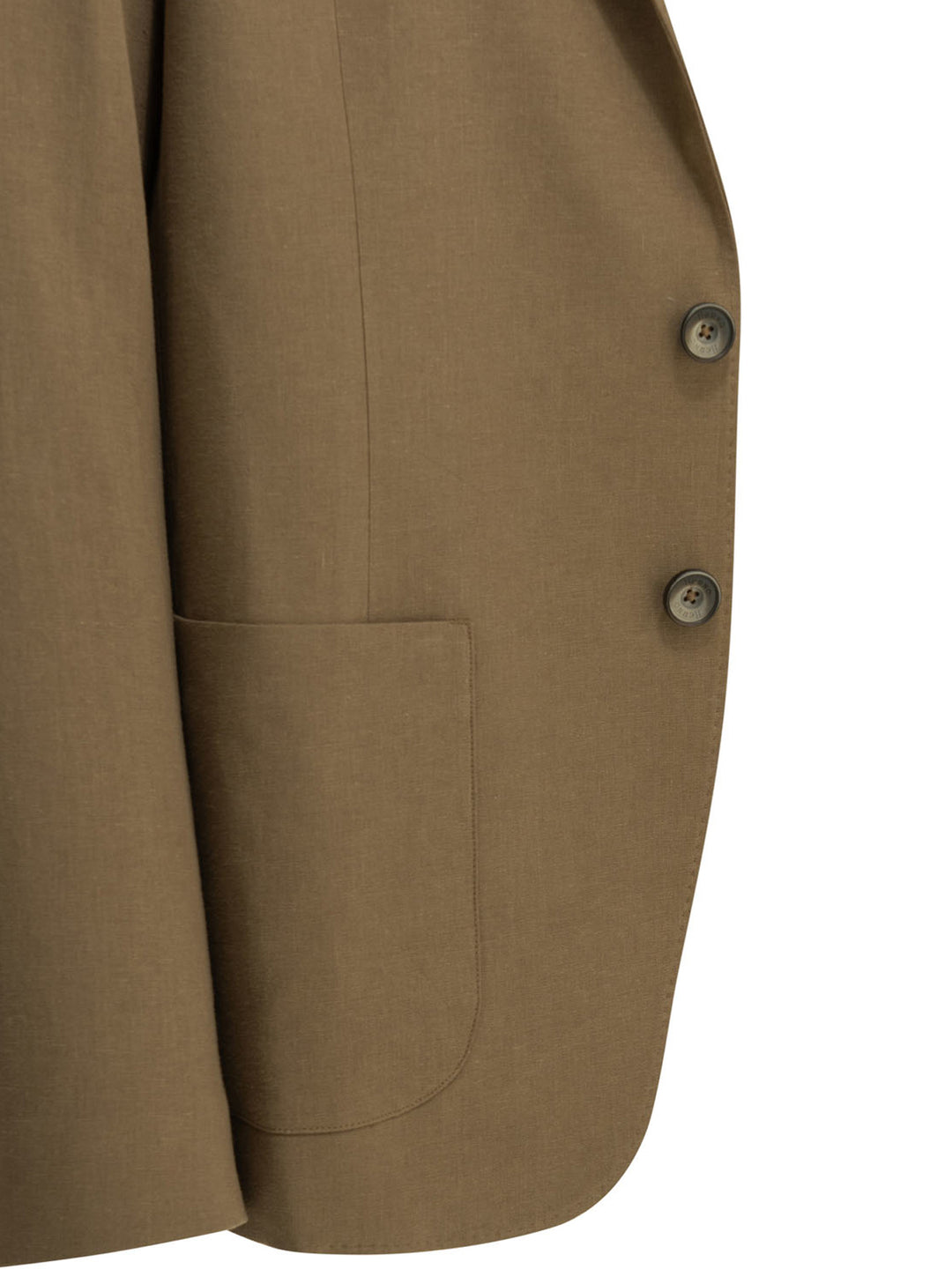 Herno Linen Blazer Jackets and Coats - Brown | 9bd7c45eb84ac639d58761b524246408590fadd2