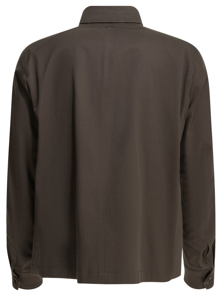 Herno Cotton Overshirt Jacket Jackets and Coats - Brown | 2a5124fd408992dec0f8201190dfbef7c43c19e6