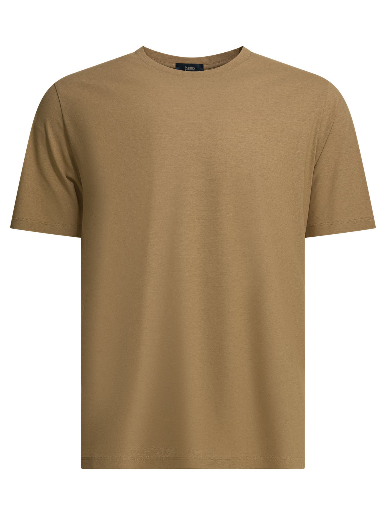 Herno Crew-Neck T-Shirt T-shirts - Brown | f228b1de41c8c82fd4da033f7ead895ab3facfcc