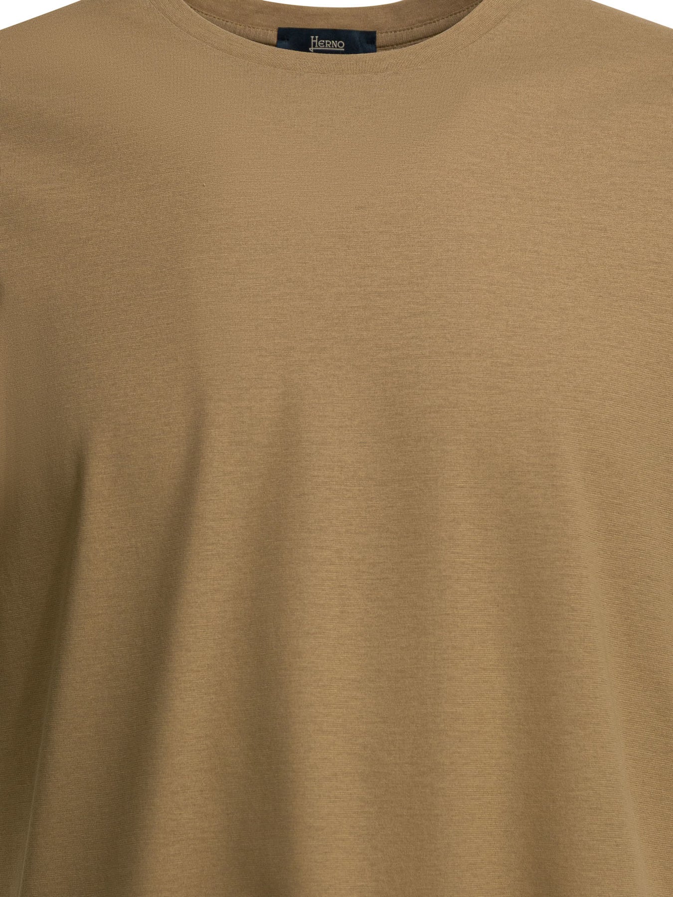 Herno Crew-Neck T-Shirt T-shirts - Brown | a6ec9b0c2ac61cb9d895f6d092398fadb415a0c0