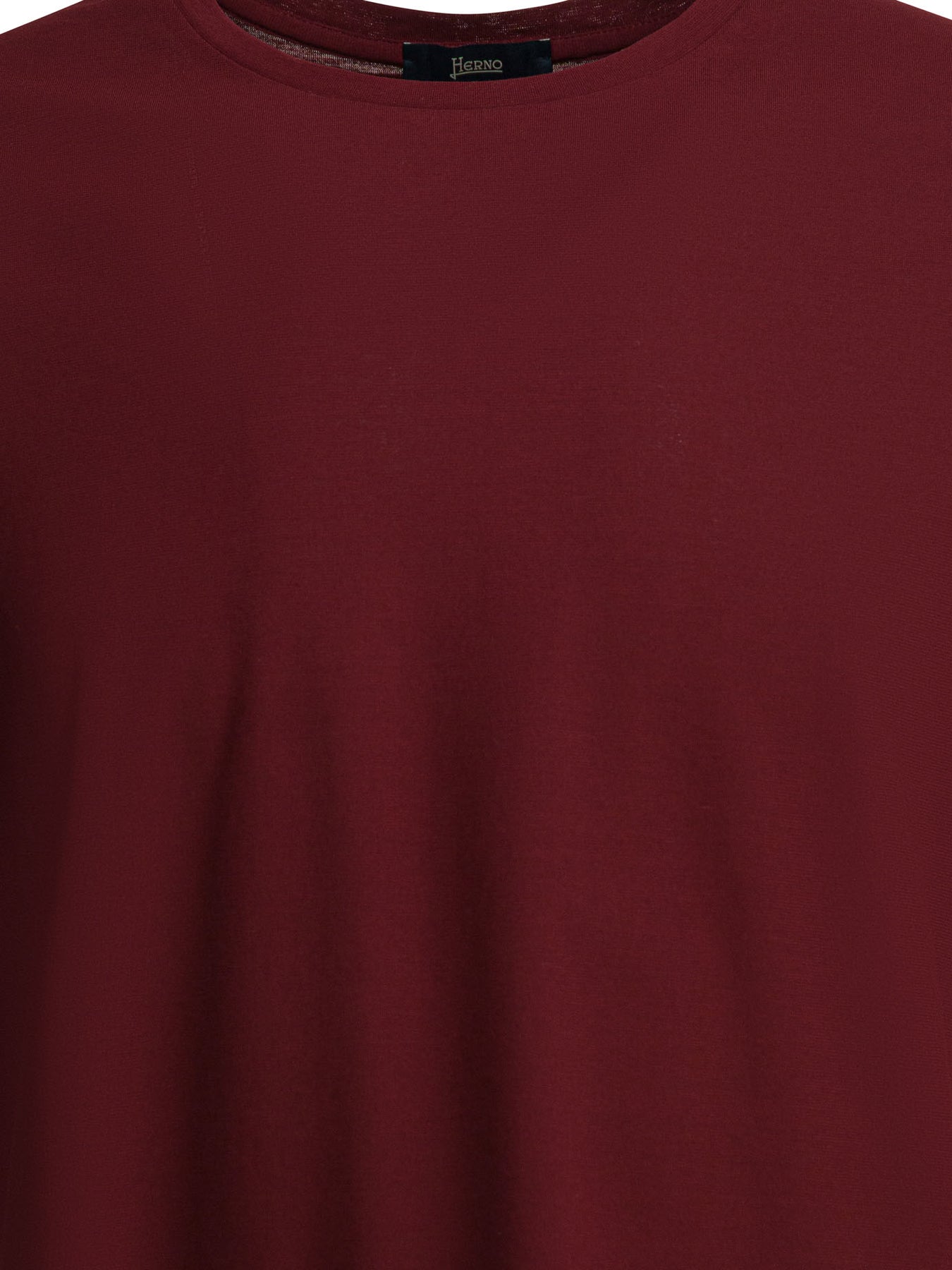 Herno Crew-Neck T-Shirt T-shirts - Red | 23f110aea07f28aff9fa046829573554a94df1e2