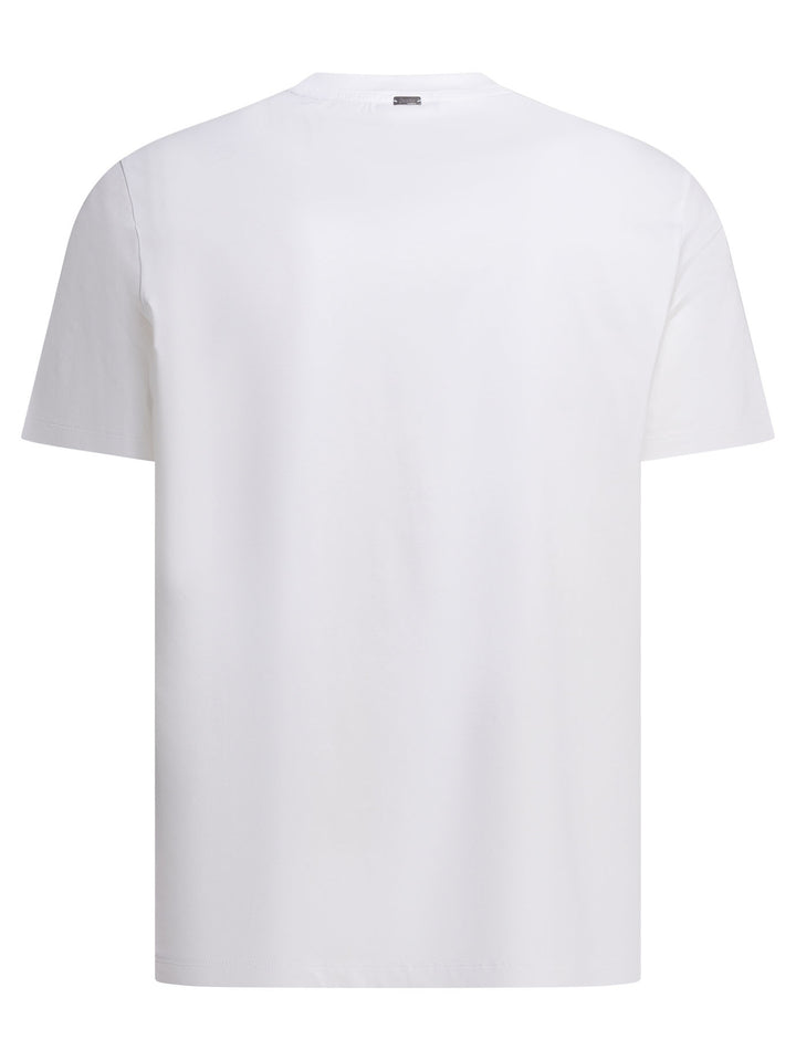 Herno Crew-Neck T-Shirt T-shirts - White | 23a00cea62c5c8dc90c082037e640c0499b4f238