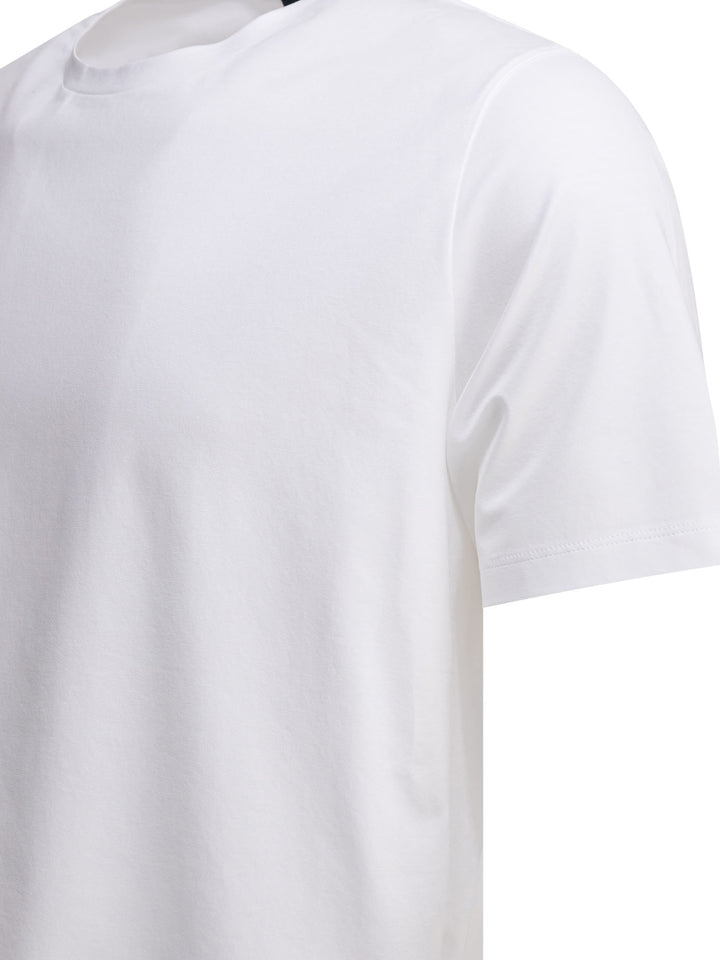 Herno Crew-Neck T-Shirt T-shirts - White | 601fc89f157670f4d7a0b5b81f723c174f457662