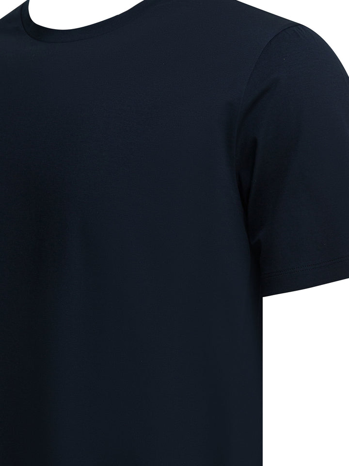 Herno Crew-Neck T-Shirt T-shirts - Blue | 43d5bcc4597c990f250d1f0ca209927bbe961e51