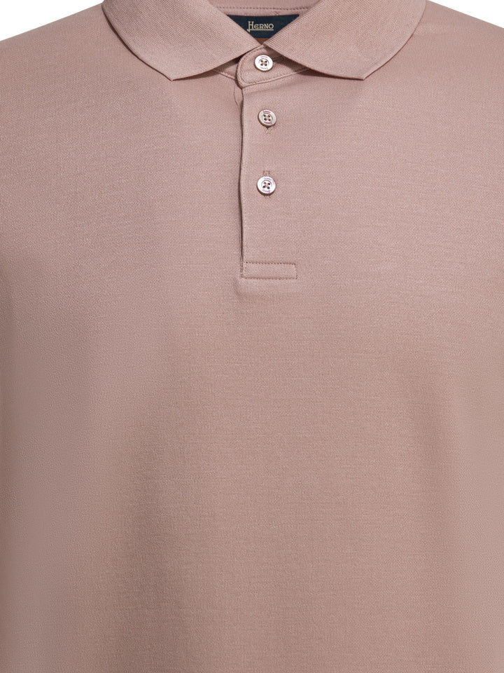 Herno Polo Shirt With Buttons Polo shirts - Pink | 0260af32dd9a28da5df50a28d95d912b7df6e3f0