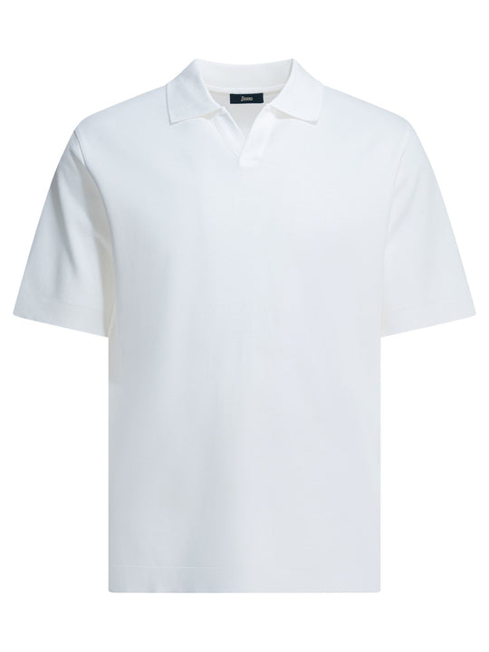 Polo Shirt Without Buttons Polo Shirts White