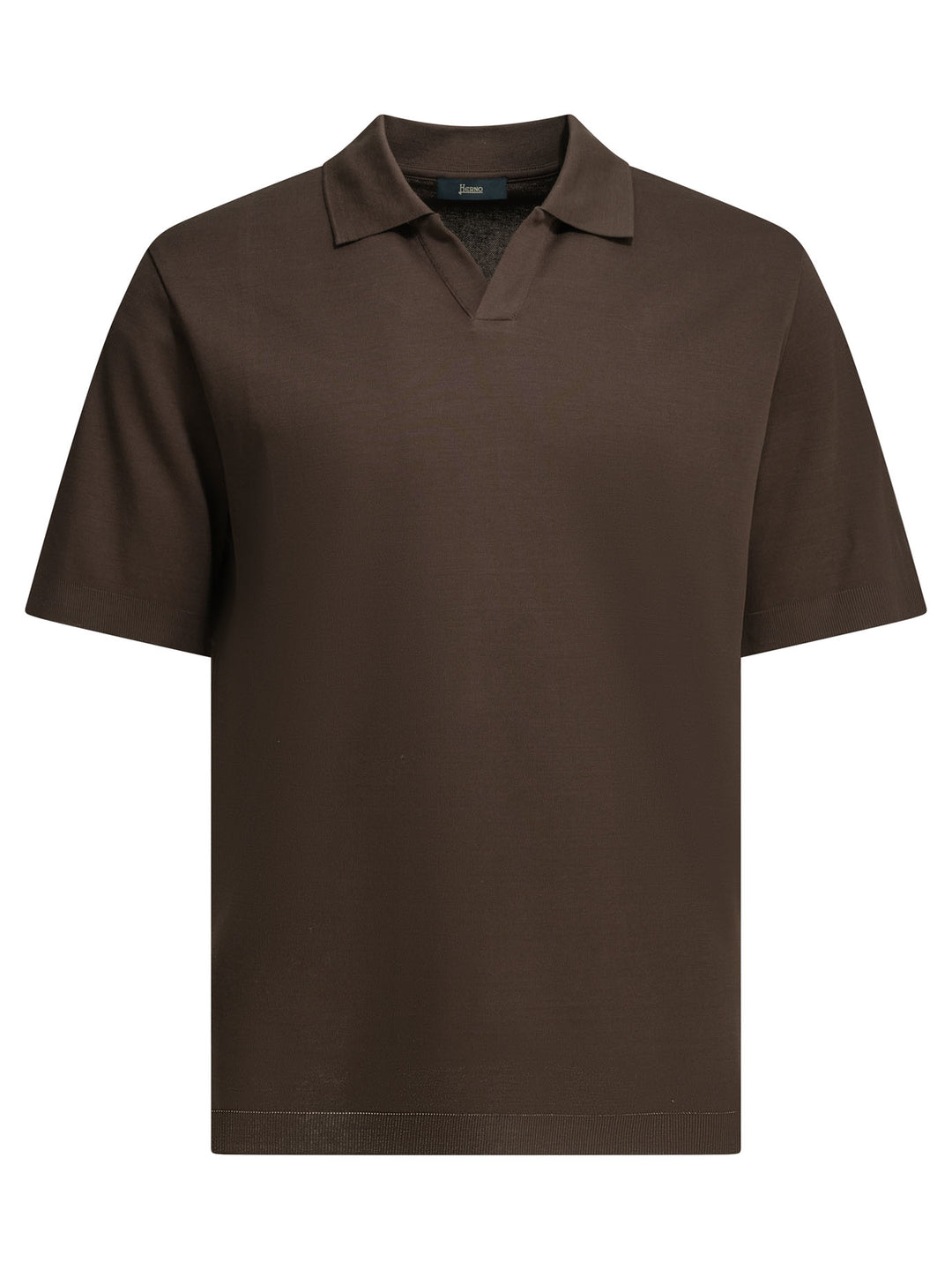 Herno Polo Shirt Without Buttons Polo shirts - Brown | c1636637e0bf02bb1fe1616abc8fc9d87df70631