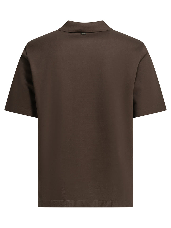 Herno Polo Shirt Without Buttons Polo shirts - Brown | 58e6d0141bf50489fd449f85f966d6323b7dc3f1
