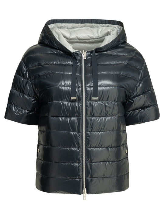 Reversible Short Down Jacket Jackets And Coats Blue