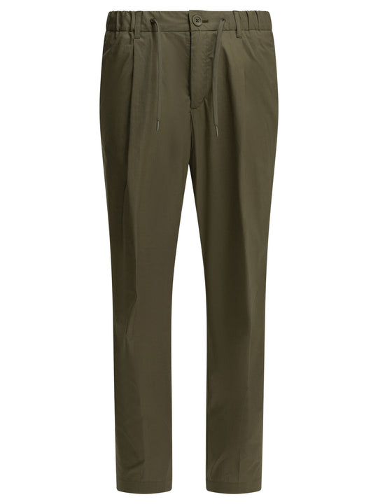 Casual Cotton Pants Trousers Green