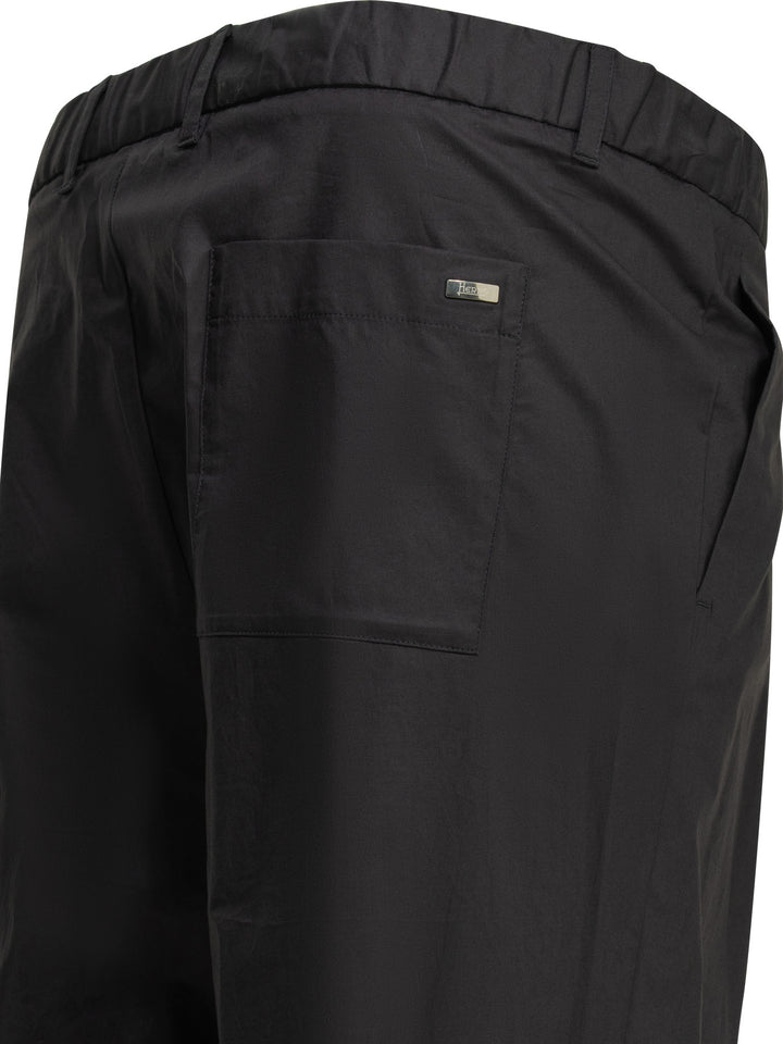 Herno Casual Cotton Pants Trousers - Blue | 0783064df6e40a03d1194fcb543f2c39bc1f69bf