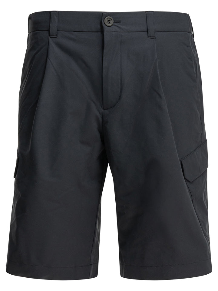 Herno Short Cargo Shorts - Blue | be471e40624f5e9199d32ceaeb1347064be3260b