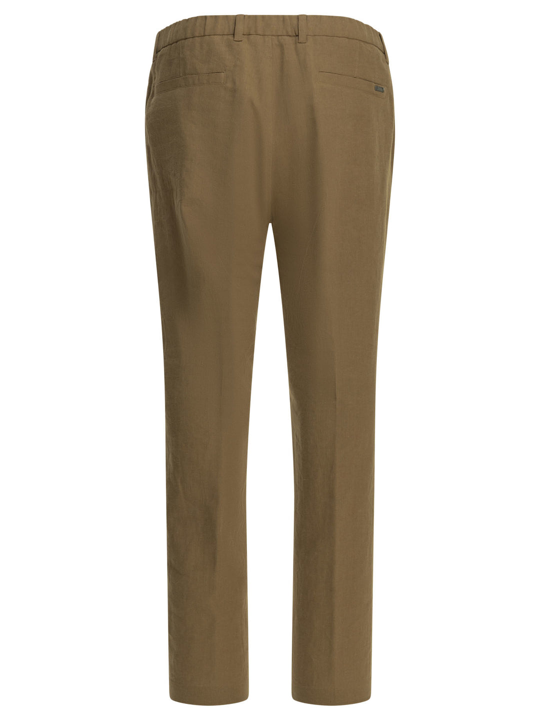Herno Casual Linen Pants Trousers - Brown | 6a83cbfa4a871aa4ca91d329e39365fffa35789f
