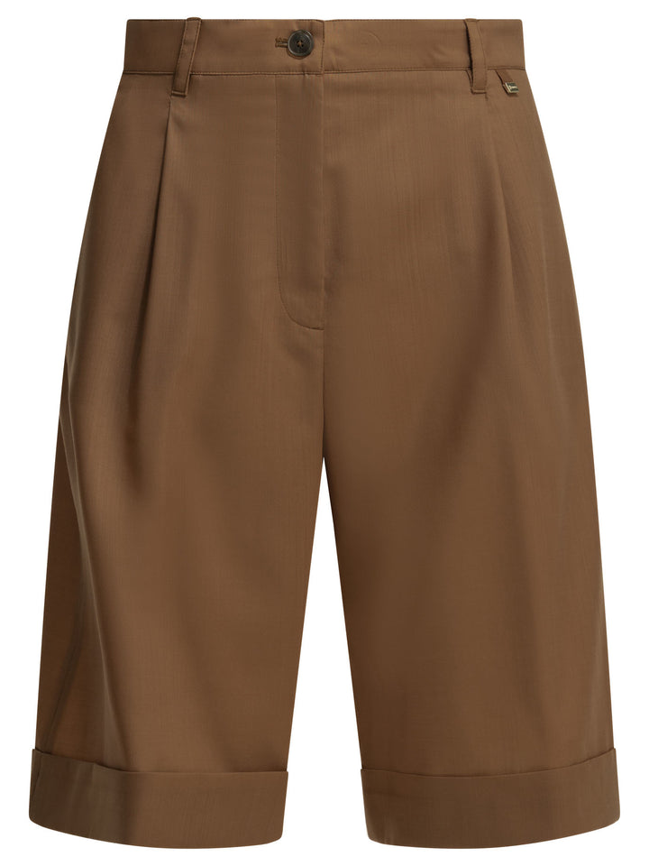 Herno Formal Wool Shorts - Brown | 6af820431d495fc2cbe5783064680dedf0c10e3f