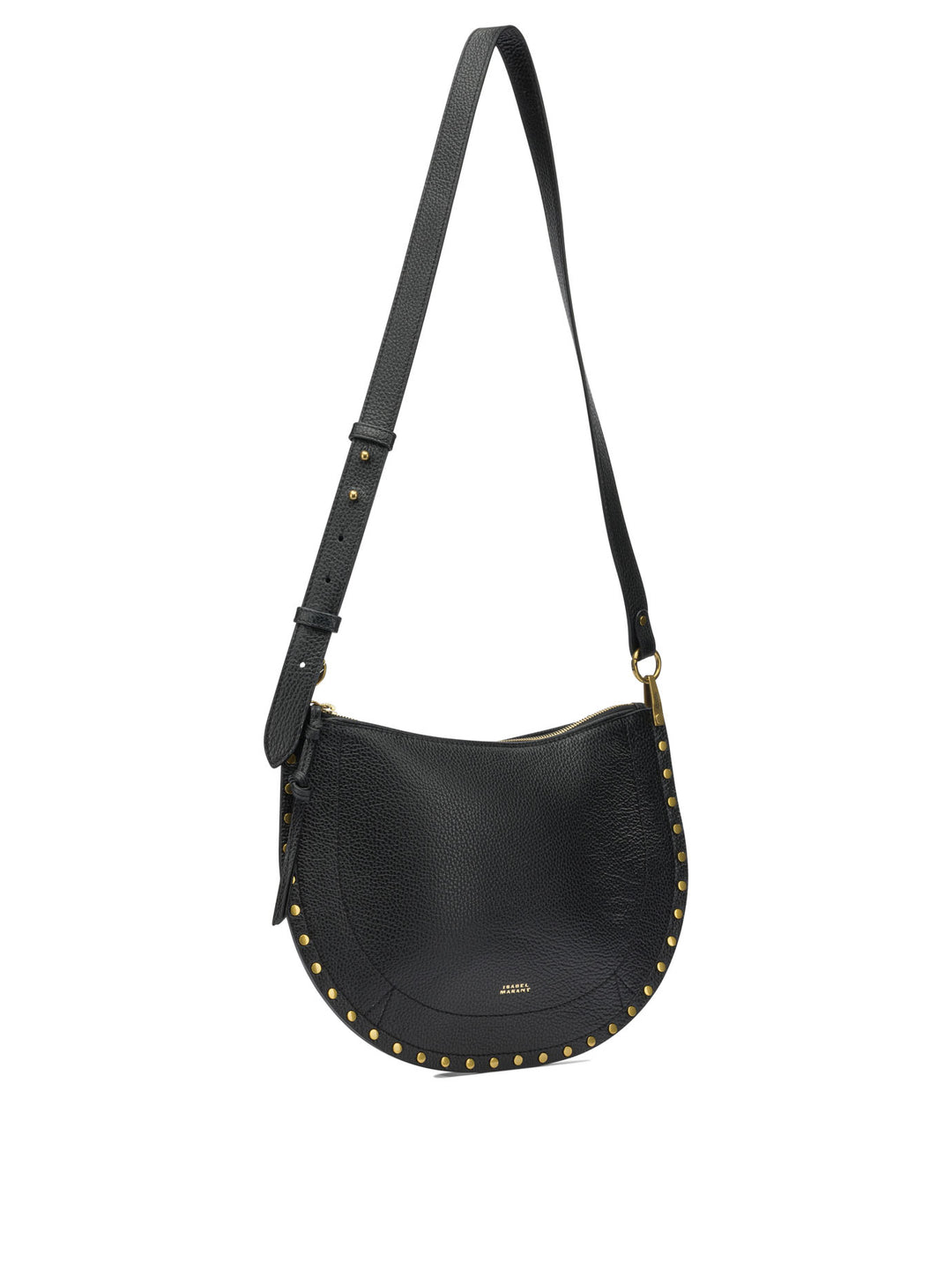 Isabel Marant Oskan Soft Zip Shoulder Bags - Black | 4e68aeacb0956f3bdd596c7207df8068f36eb6b4