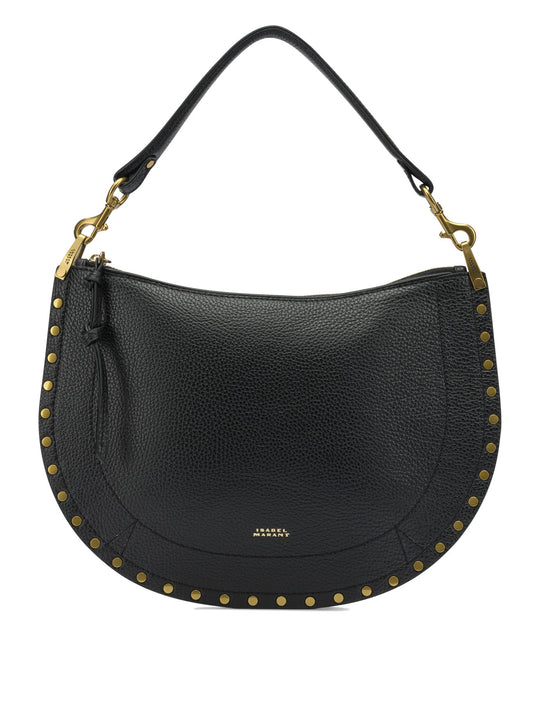 Oskan Soft Zip Shoulder Bags Black