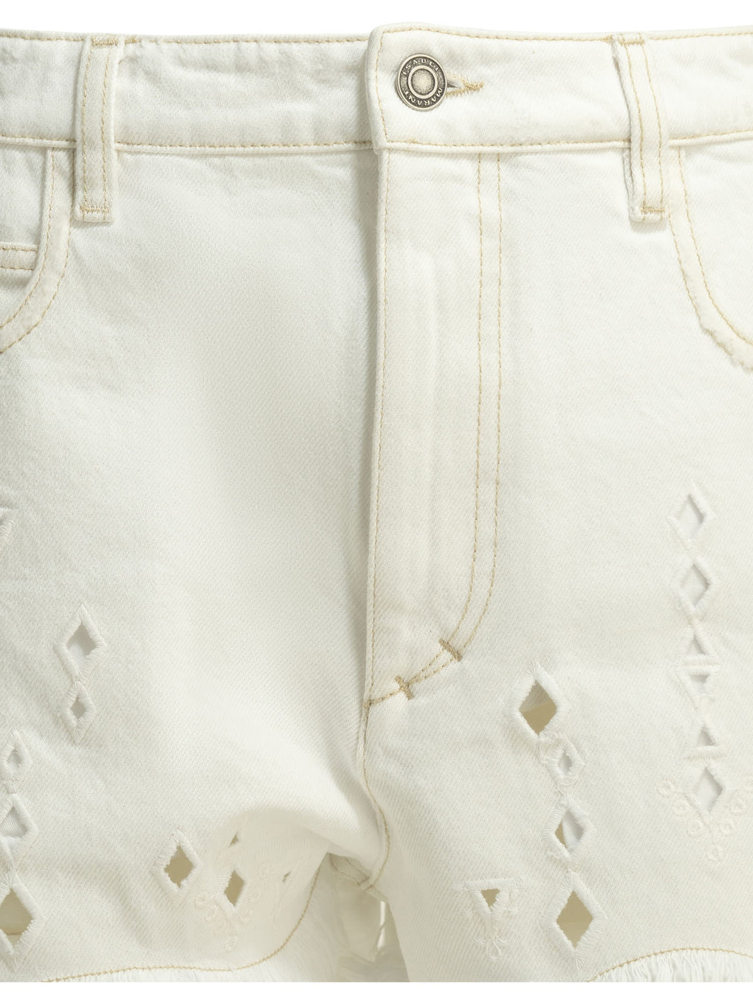Isabel Marant Aecia Shorts - White | bf75f23de24ebd4ed2ea94a9bfc009d2d7682926