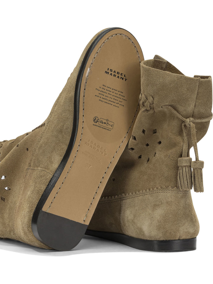 Isabel Marant Woosta Boots and Ankle Boots - Beige | 787662059cdb9fe6132e01c9b10c3946846d8927