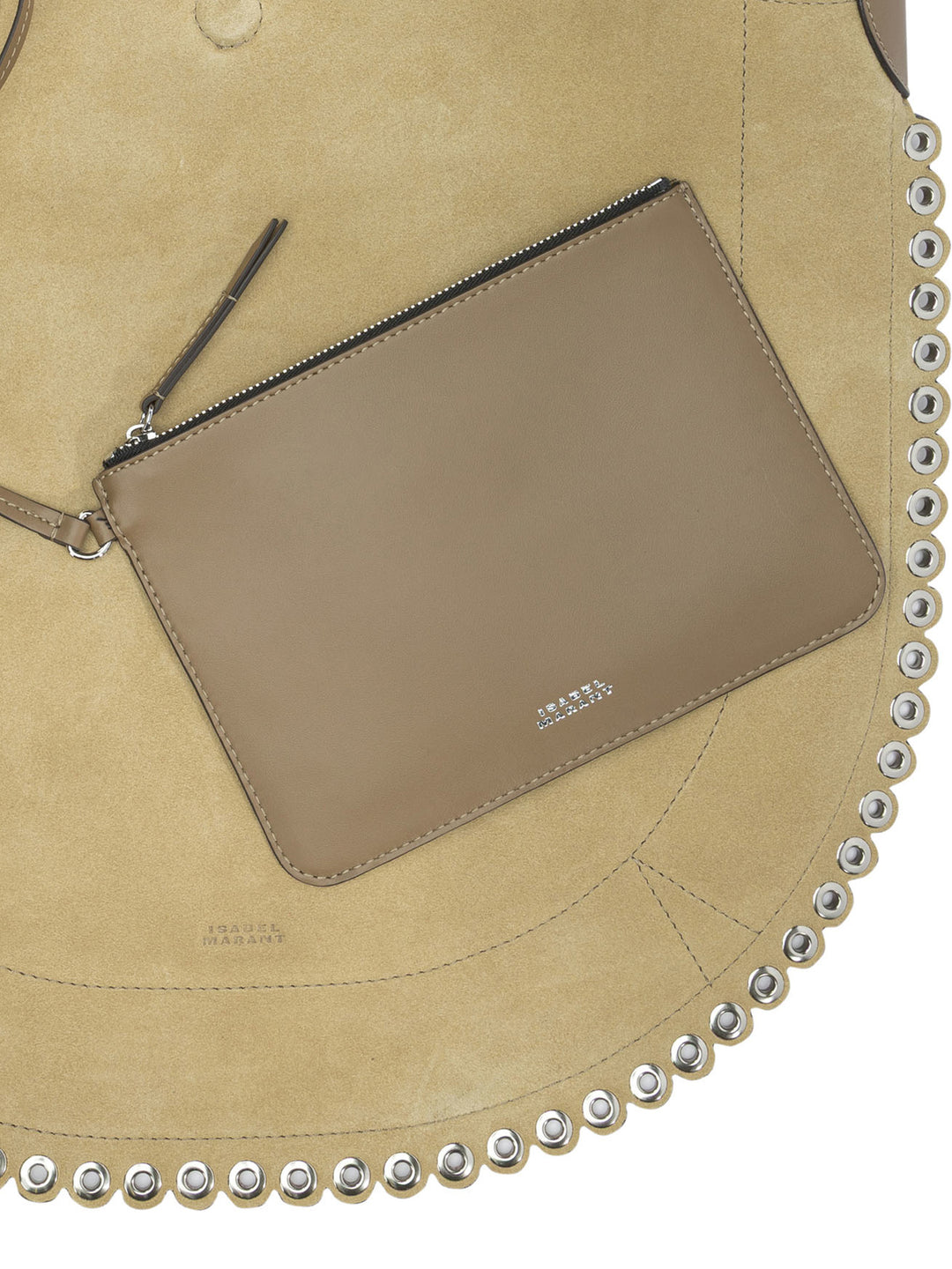 Isabel Marant Oskan Hobo Soft Shoulder Bags - Beige | 82ea90dafb86a2d44315e784ed7d8738633da653